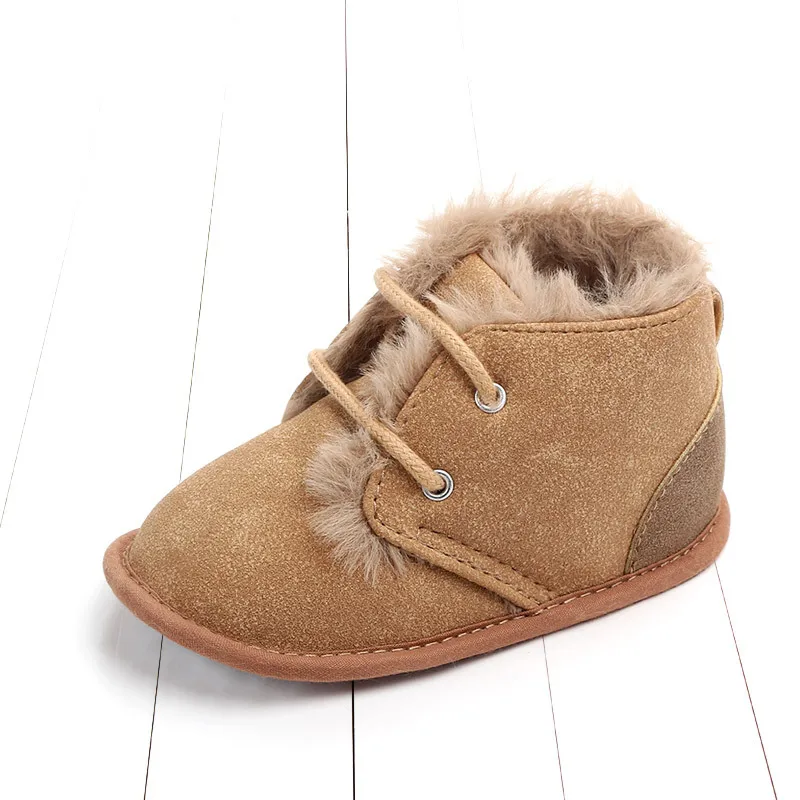 Classic Camouflage Newborn Infant Baby Boy Winter Moccasins Booties Baby Infants  Lace Up Warm Causal Baby Shoes