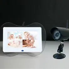 2,4 ГГц беспроводной " lcd QUAD DVR, цифровая радионяня, 4 Запись каналов/Функция обнаружения движения 1 камера+ 1 монитор