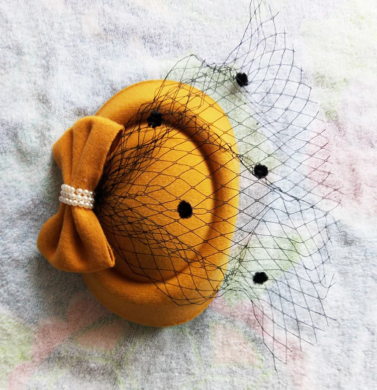 Шляпка Таблетка из хлопка и войлока с вышивкой|pillbox hat|hats forhats for women |