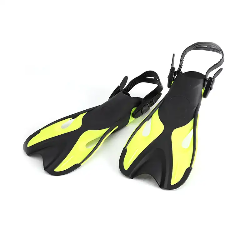 Swimming Fins Adjustable Foot flippers Submersible Silicone For Kids Adult Plus