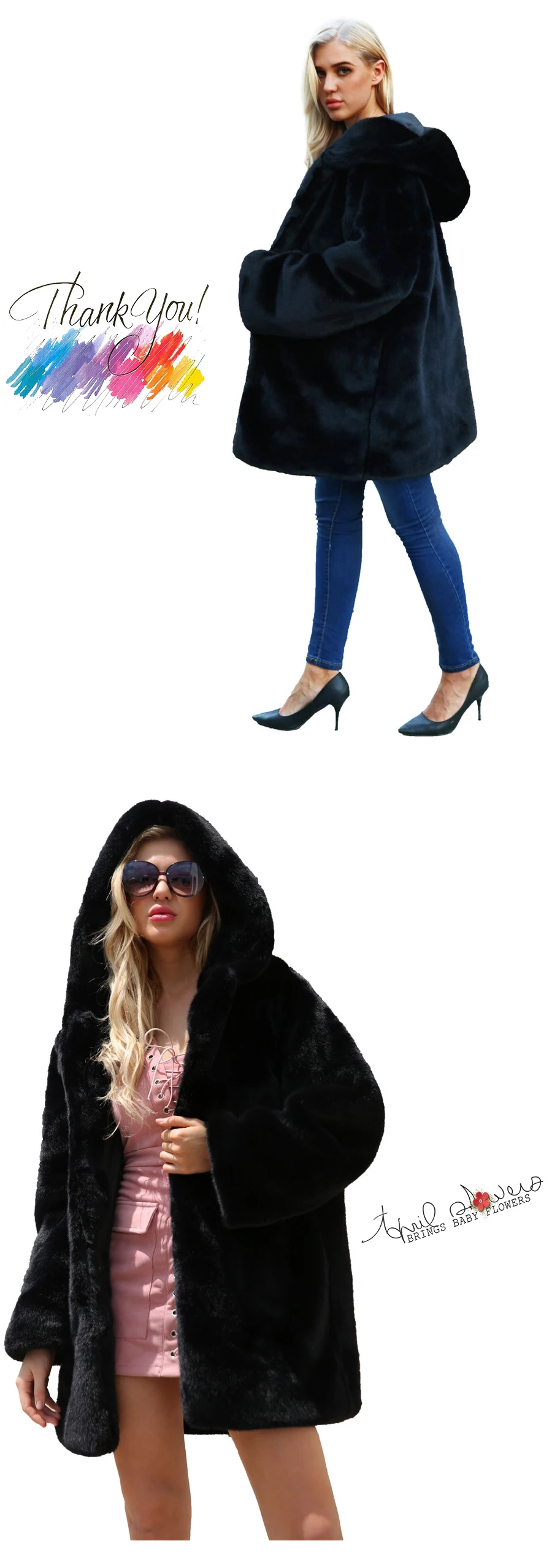 Fashion imitation fur long style coat female autumn winter new European and American fashion warm wool coat (3)