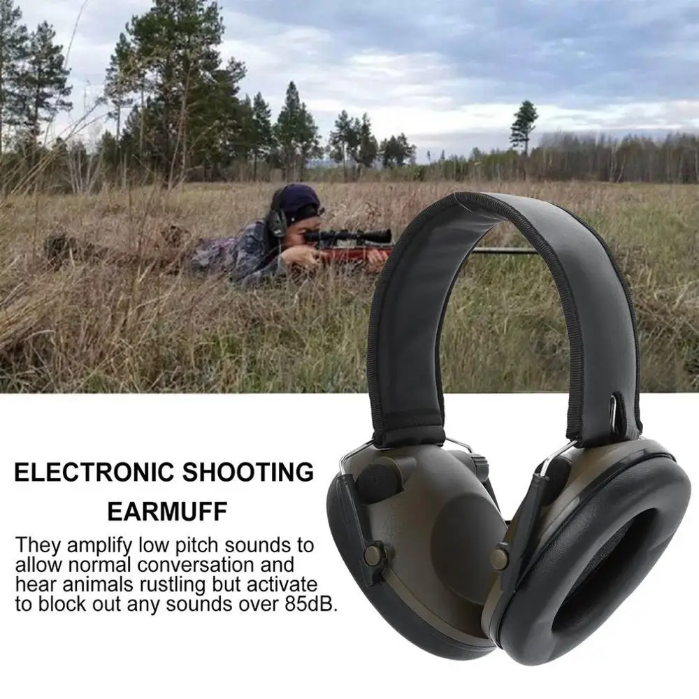 TAC Anti-Noise Earmuff Tactical Shooting Headset Airsoft Military Standard Headset Hunting Electronic Earmuff Headphone Helmet