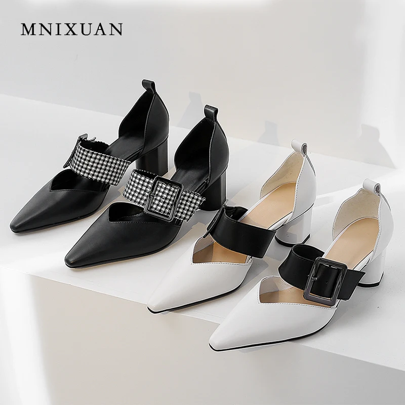 MNIXUAN/милые элегантные женские туфли лодочки ручной работы Новинка 2019 года