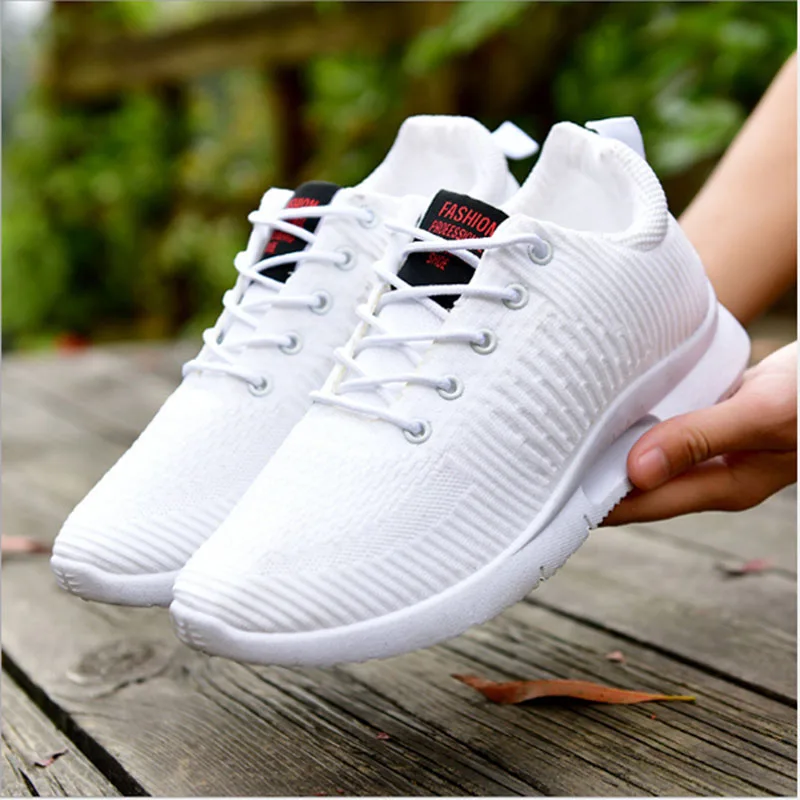 Cheap Man Summer Sneakers Black/white/gray Breathable Mesh Running