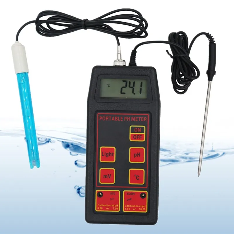 

PH-8424 pH Meter Waterproof Portable pH With mV feature by mLabs with PH electrode 40%off