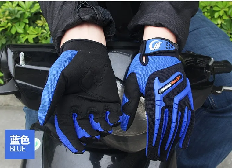 Летние новые ездовые племя внедорожные мотоциклетные перчатки полный палец может касаться Мотоциклетные Перчатки популярных брендов 3 цвета