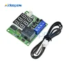 DC 5V 12V W1219 Termostato Digital LED interruptor regulador de controlador de temperatura NTC Sensor rojo verde de doble LED pantalla ► Foto 2/6