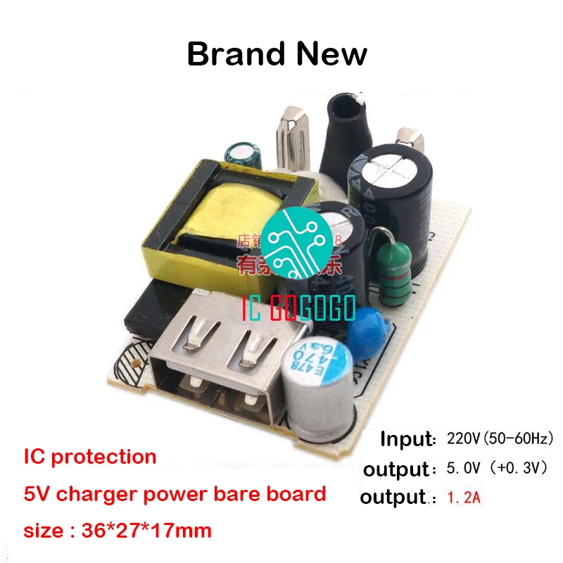 Brand New 5V 1.2A Charger Power Supply Bare Circuit Board Charge Module