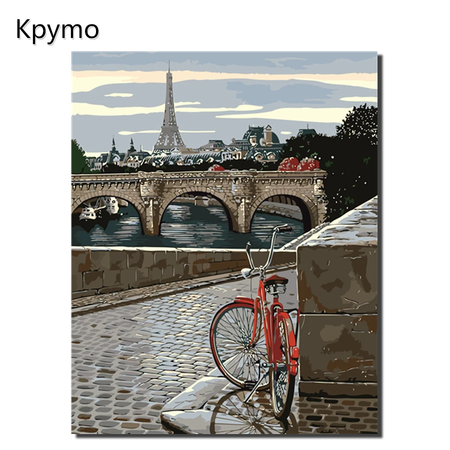 

Painting By Numbers Frameworks coloring by numbers Pictures Home Decor canvas Decorations Modular pictures Tower Bridge VA-0003