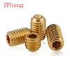5-50PCS DIN916 M2 M2.5 M3 M4 M5 m6 M8 m10 brass hex socket set screw headness grub screw ► Photo 1/5
