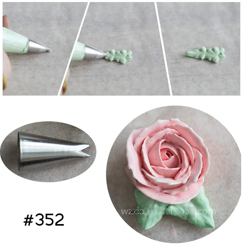 7pcs Environmentally Friendly Stainless Steel Russian Decorating Tip Leaf Drawing Tool Integrated Leaf Cake Decoration Utensils