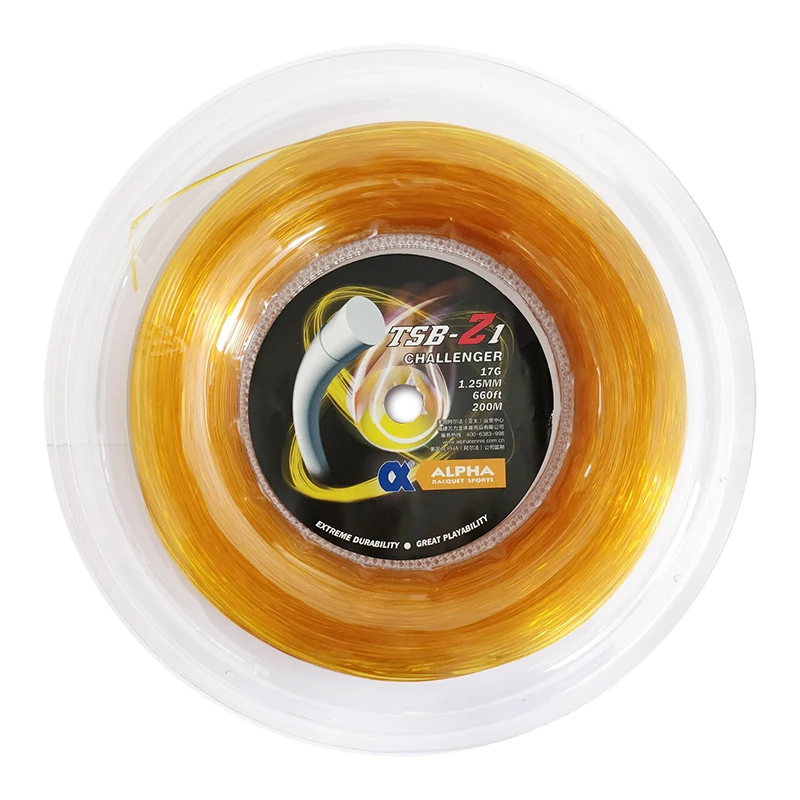 Alpha Tennis String 200m Reels Traing Net 1.25mm Polyester Durable Gym Training Sport Outdoor Tennis Training String Z1