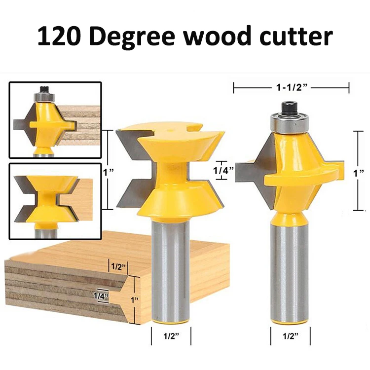 1/2 shanks Wood Milling cutter high quality Matched Tongue and Groove Router Bit Set |