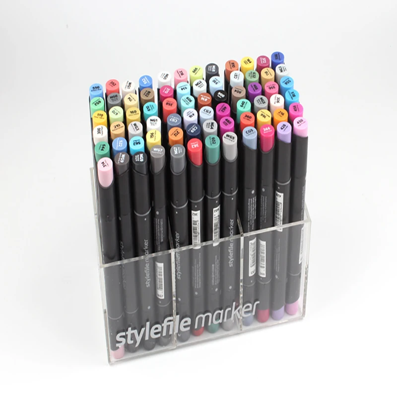 

12/24/36/48/72/163 Colors STA2400 Oil Markers Pen Marker Stylefile Marker Professional Hand-painted Color Suit Dual Tip