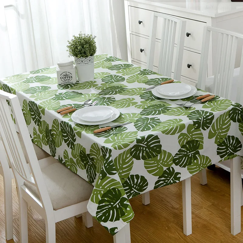 

100% Cotton Thick Canvans Table Cloth Rectangular Party Banquet Wedding Home Kitchen Tablecloth Table Cover Nappe Drop Shipping
