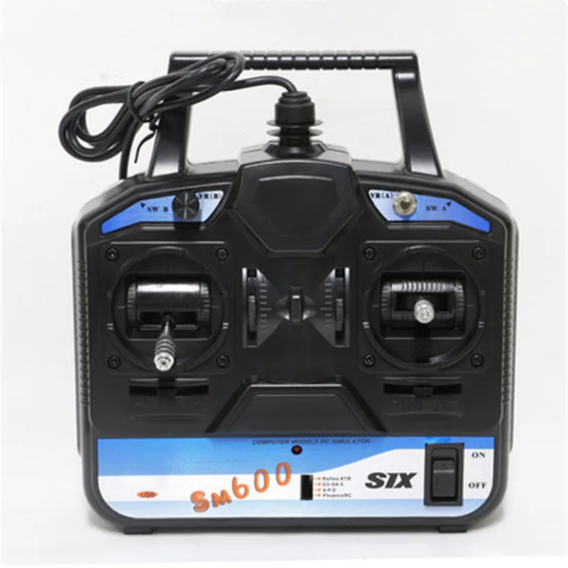 

Flysky FS-SM600 Flight Simulator 6-Channle G4/G3.5/Phoenix2.5/XTR5.0 RC Helicopter Quadcopter Drone Flight Simulator Left-handed