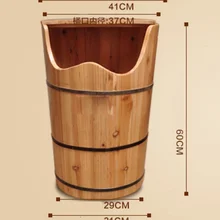Бытовая ванна для ног из цельного дерева для взрослых, массажная ванночка для ног, педикюр, Паровая деревянная Паровая специальная ванна для ног