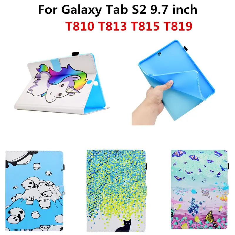 

SM-T813 T819 PU Leather Tablet Case Cover Protective Stand Smart Cases For Samsung Galaxy Tab S2 9.7 inch T815 T810 T813 Funda