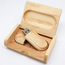 Реальные 100% Горячие Продажа Деревянные 4 ГБ 8 ГБ 16 ГБ 32 ГБ 64 ГБ USB flash drive pen drives клена + Упаковка коробка memory stick подарок