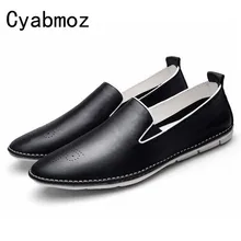 Мужские лоферы без застежки; Мягкие Мокасины; модная удобная обувь для вождения на плоской подошве; повседневная обувь с перфорацией типа «броги»; zapatos hombre sapatos masculino