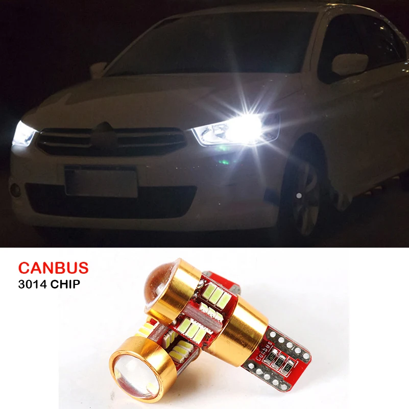 

2x Canbus T10 W5W 3014 SMD 27 LED Car Wedge Lights Lamp Side Parking Clearance Light For Citroen C4 C5 C3 C2 Berlingo Xsara Saxo