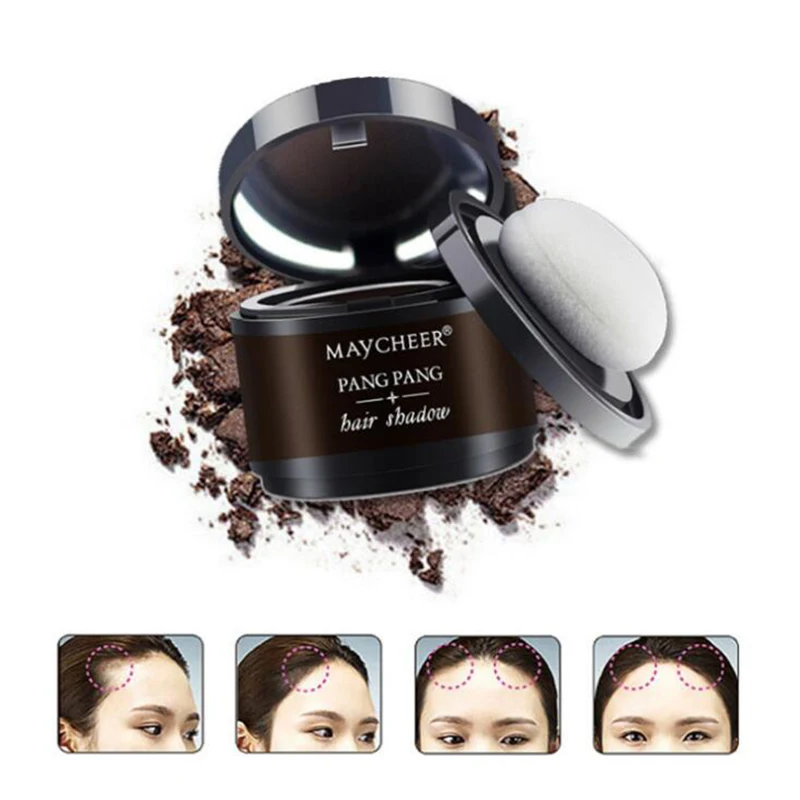 

4 Color Hair Fluffy Powder Instantly Black Root Cover Up Natural Instant Hair Line Shadow Powder Hair Concealer Coverag