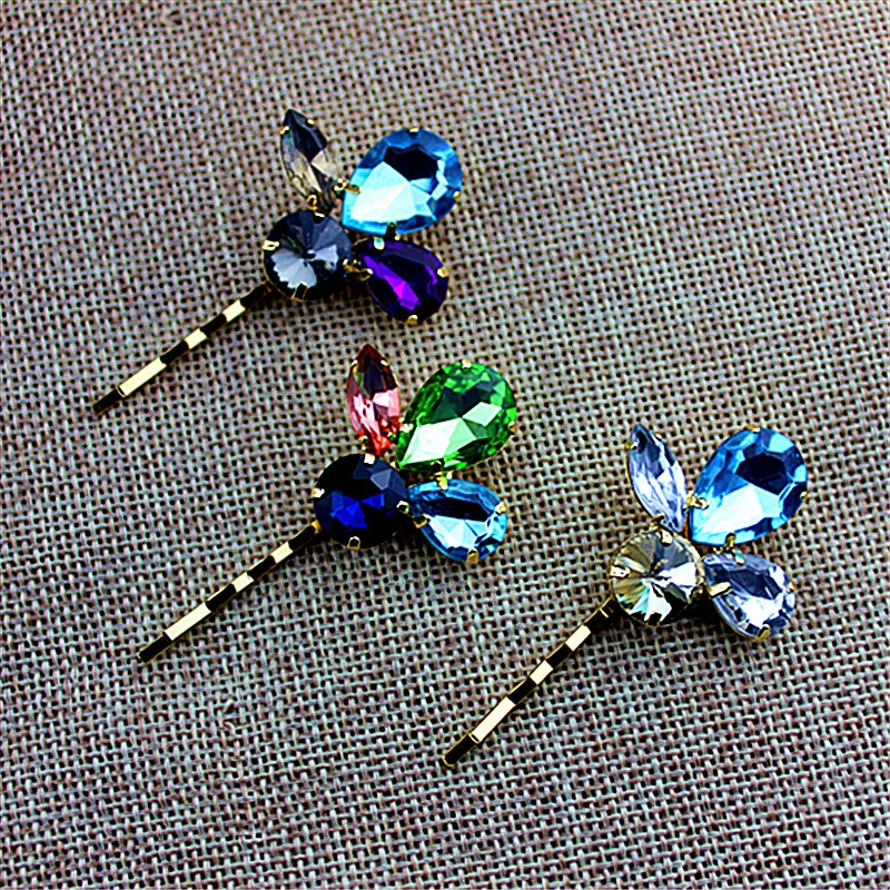 

The new 2017 popular gorgeous women jewelry wholesale girls birthday party strip hair hairpin gift free shipping