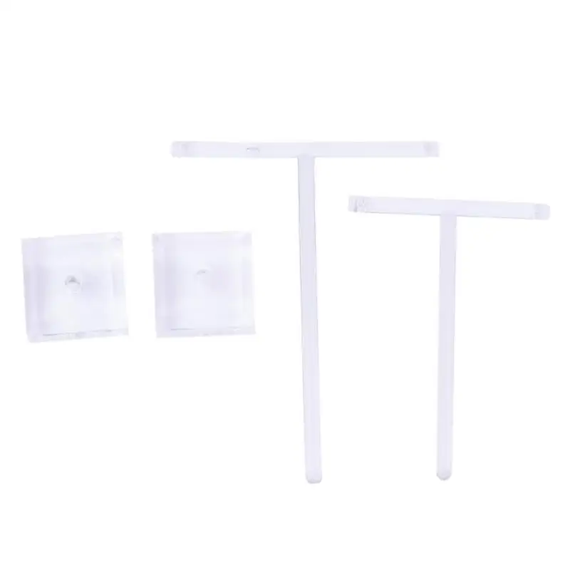 2pcs/set Glass Earrings Jewelry Organizer Display Rack Stand Holder 2pcs/set Glass Earrings Jewelry Organizer Display Rack Stand Holder