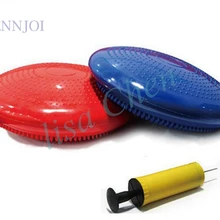 34 см йога баланс pad Массажный коврик-подушка Шатание стабильность шар-диск утолщенный баланс доска Фитнес-тренировка с воздушным насосом