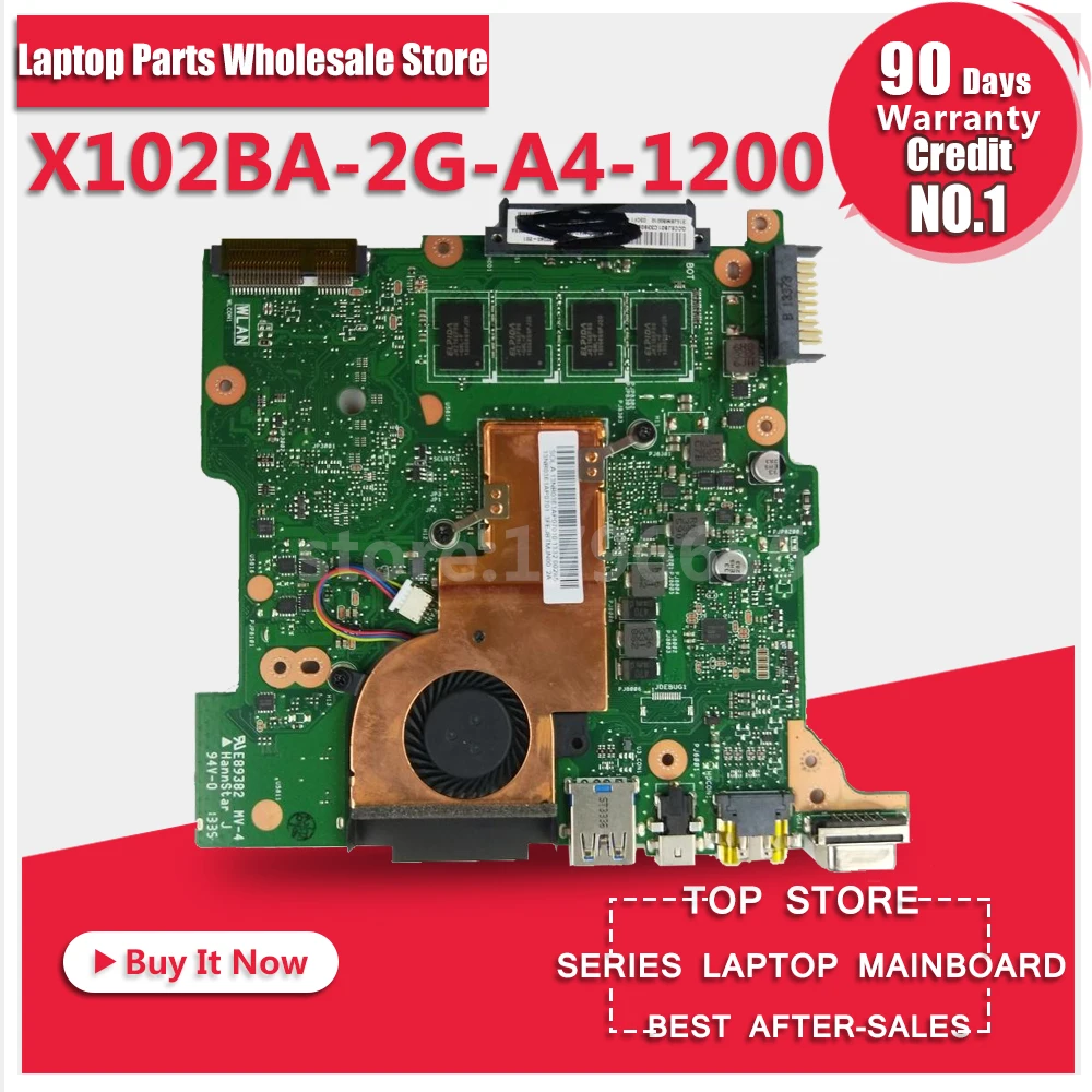 Материнская плата для ноутбука For Asus X102BA 2G A4 1200 системная логическая