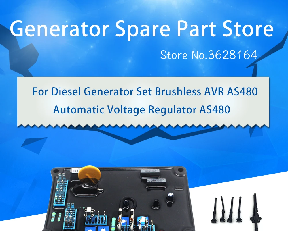 For Diesel Generator Set Brushless AVR AS480 Automatic Voltage Regulator AS480