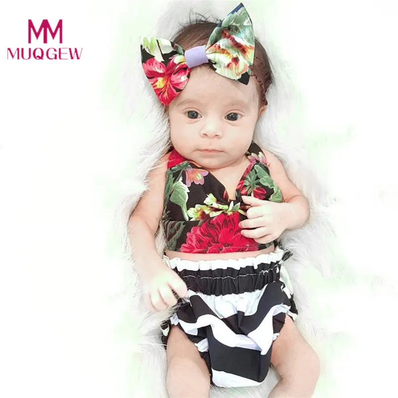 Buy 3Pcs Infant Kids Baby Girls Swimwear Straps