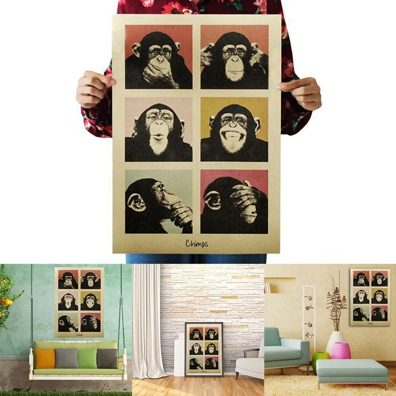 classic cartoon kraft Bar Counter Retro Kraft Paper Poster 2019 Naruto