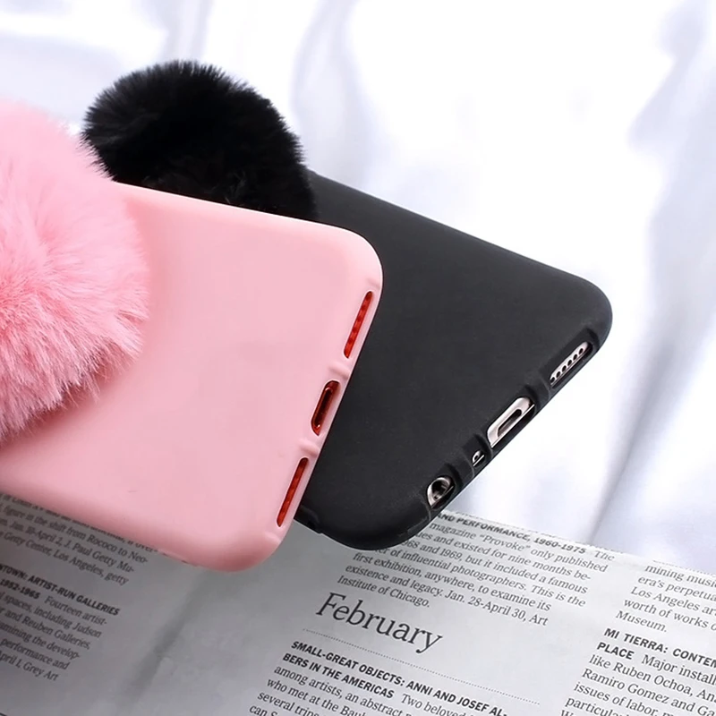 Чехол для телефона Furry Love Heart с милыми волосами Samsung Galaxy J4 2018 чехлы J2 Pro J3 J5 2017 J7 Prime J6