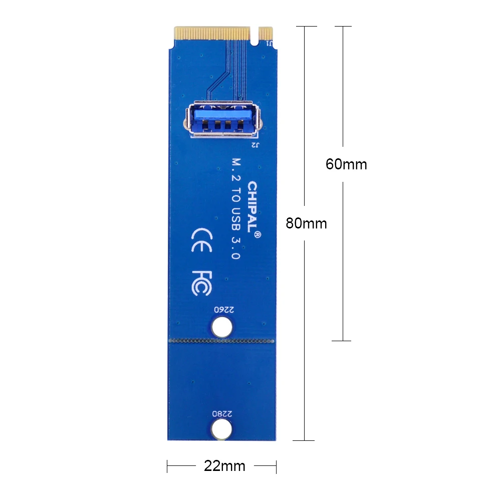 Переводная карта CHIPAL NGFF M.2 на USB 3 0 M2 M ключ к адаптер для PCI E 1x до 16x Райзер майнинга