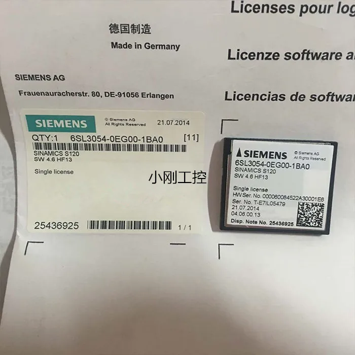 New 6sl30540eg001ba0 Sinamics S120 Compactflash Cf Card Add On
