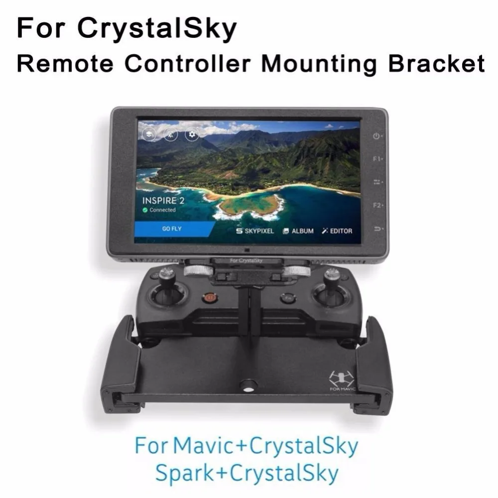 

New DJI Crystalsky Monitor Holder Aluminum Bracket Remote Control Mount For DJI Mavic Pro/DJI Spark Drone