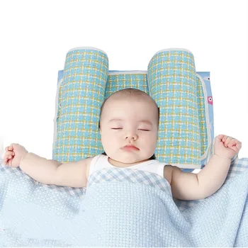 

Rectangular Adjustable Cotton Shaping Baby Pillows Blue Cartoon Bedding Dual Purpose Infants Newborn Boy Girl Pillow