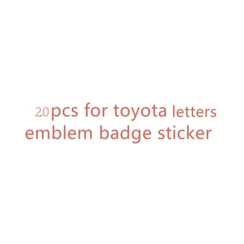 

50 pcs for toyota letters emblem badge sticker