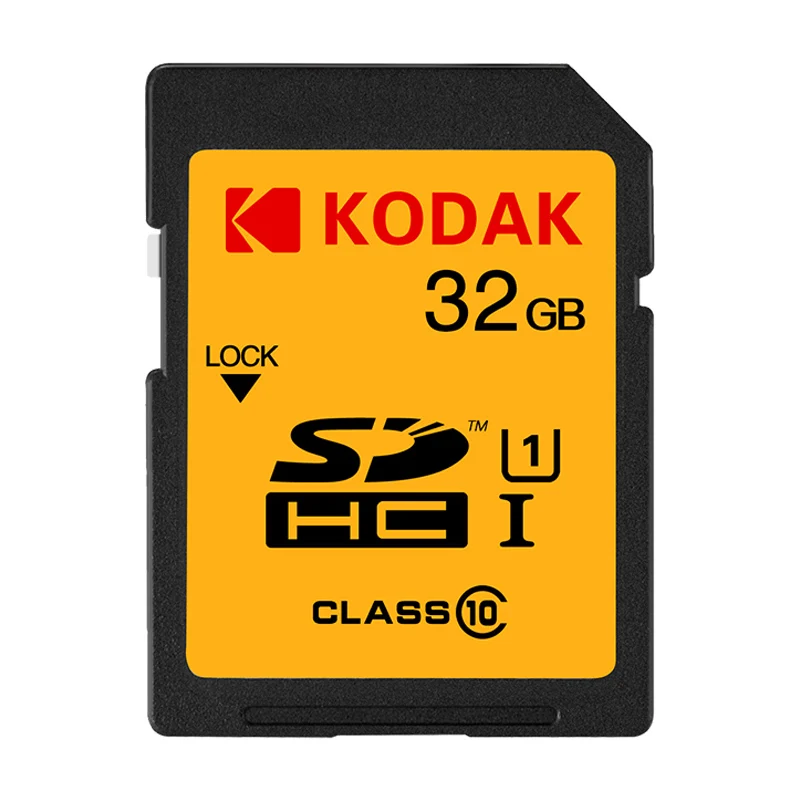 Sd-карта Kodak, 16 ГБ, 32 ГБ, 64 ГБ, 128 ГБ, флеш-карта памяти U1 U3, класс 10, высокоскоростная sd карта Tarjeta для цифровой зеркальной камеры - Емкость: 32GB U1