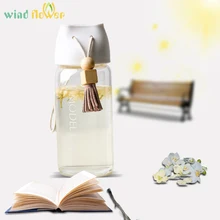 Сон-трава высокое боросиликатное стекло творческие студенты рука бутылка для воды розы бутылка для воды и чая