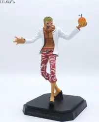 Новый аниме одна деталь фигурку Модель ПВХ украшения donquixote doflamingo дьявол фрукты Ver Коллекционная белое пальто куклы 23 см