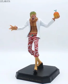 

New Anime One Piece Action Figure Model PVC Decoration Donquixote Doflamingo Devil Fruit Ver Collectible White Coat Doll 23cm