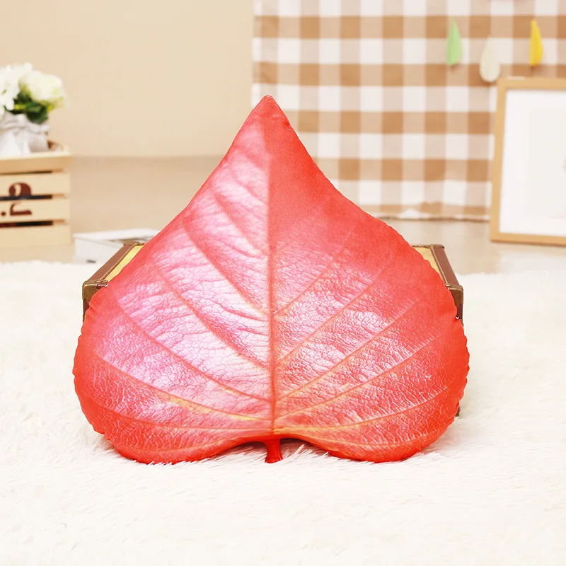 Maple Leaf Shaped Pillow Design Creative Plush Stuffed Natural Leaves
