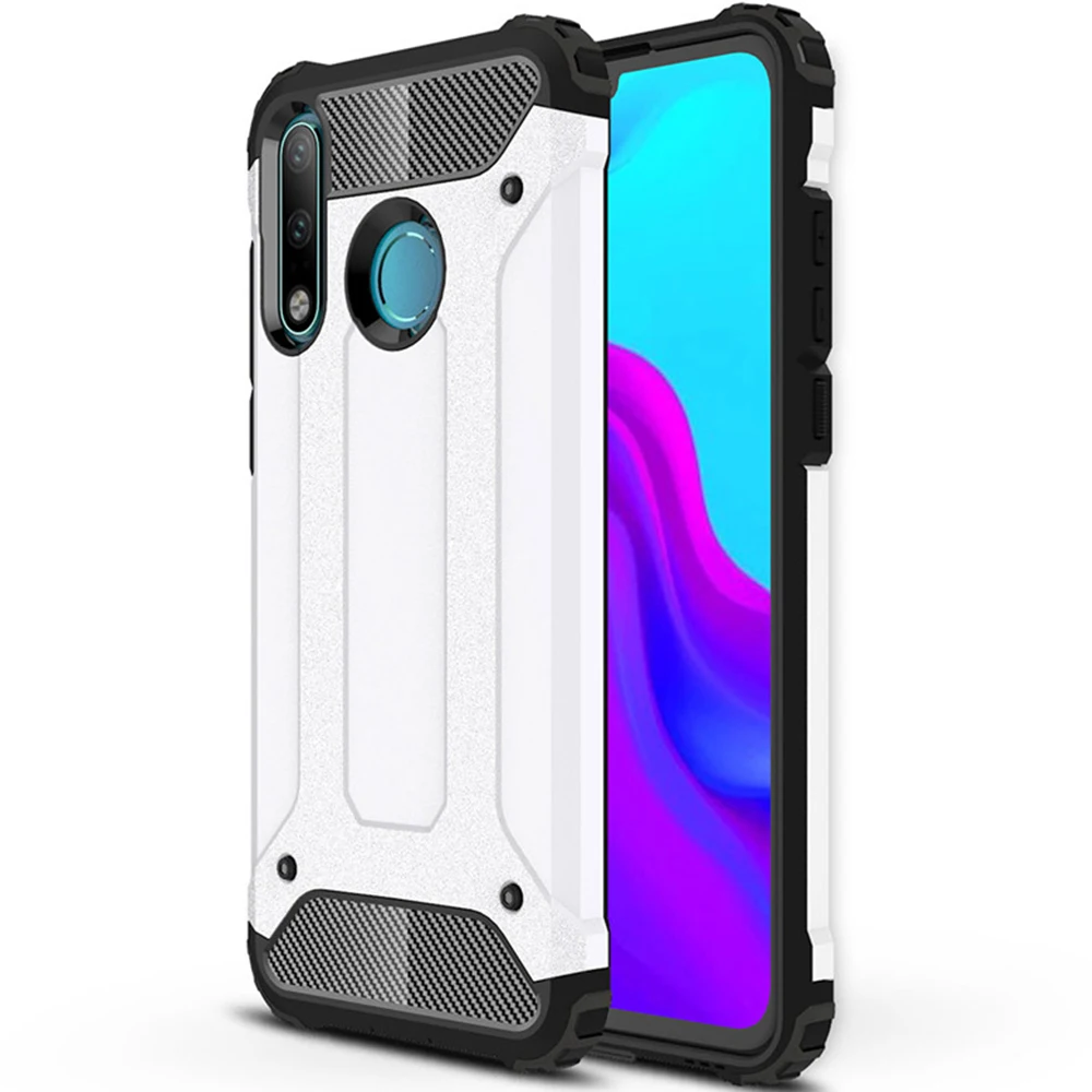 

For Huawei P30 Lite Case Cover Luxury Hard Rugged Hybrid Armor Silicone Slim TPU Fitted Case for Huawei P30 Lite