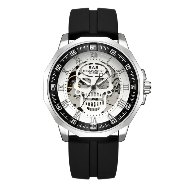 Top Brand Luxury Men Skeleton Mechanical Watch Skull Skeleton Man's Watch  Male Clock relogio masculino reloj hombre 