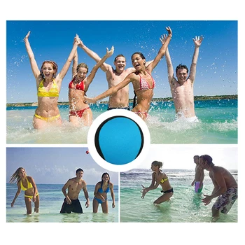 

Water Bouncing Ball Beach Bouncy Jumping Surf Balls Ocean Water Game Toys for Swimming Pool Lake Seaside Outdoor Game 5.5cm Blue