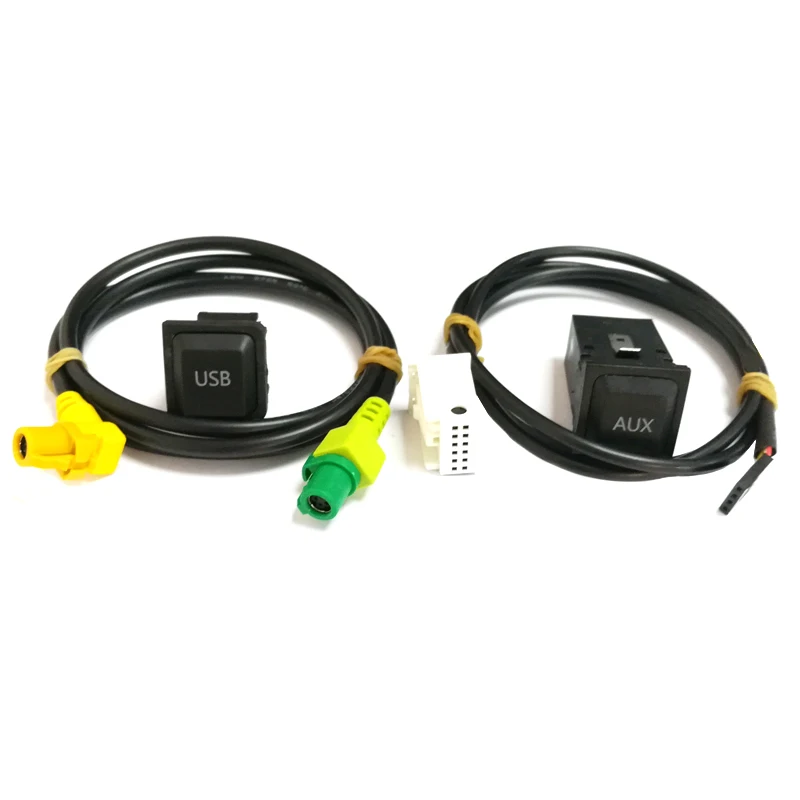 Автомобильный USB кабель для переключения, кабель для VW Passat B6 B7 Golf 6 Polo Bora CC RCD 510 RNS 315 USB AUX адаптер, аудио кабель