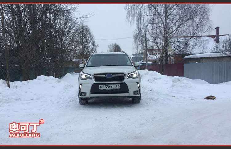 AKD Авто Стайлинг фара для Subaru Forester 2013- фары светодиодные ходовые огни биксеноновые фары Противотуманные фары ангельские глаза авто