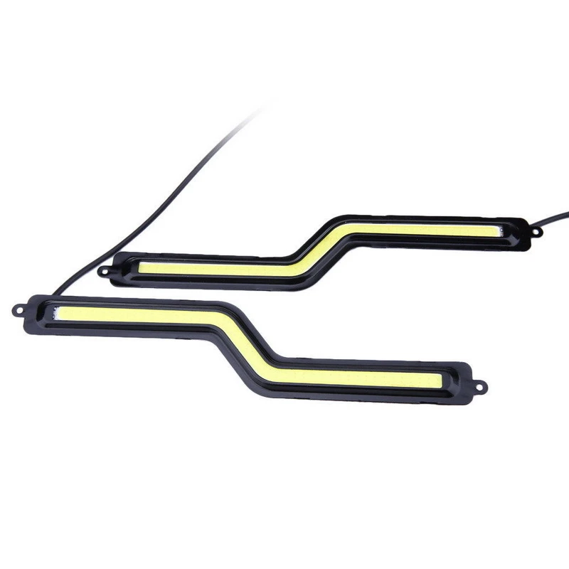 Mayitr 2pcs DC 12V 9W COB LED Car DRL Driving Daytime Running Light